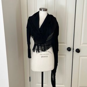 Beautiful Moschino wrap with fringe Rare